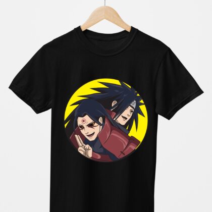 T-shirt floqué Naruto — Madara Uchiha Lune