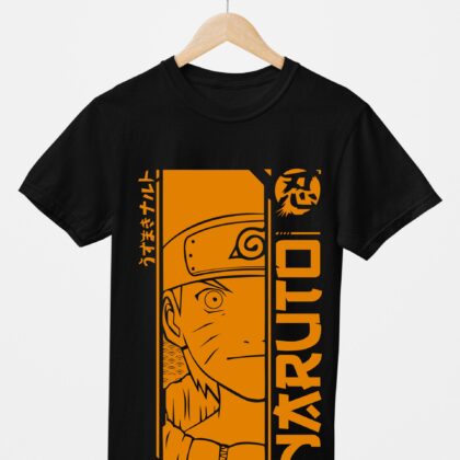 T-shirt floqué Naruto — Naruto Logo Vertical