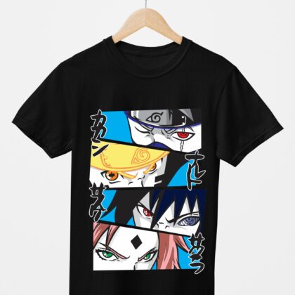 T-shirt floqué Naruto — Team 7 Multi-Personnages