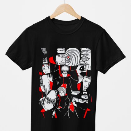 T-shirt floqué Naruto — Akatsuki Multi-Personnages