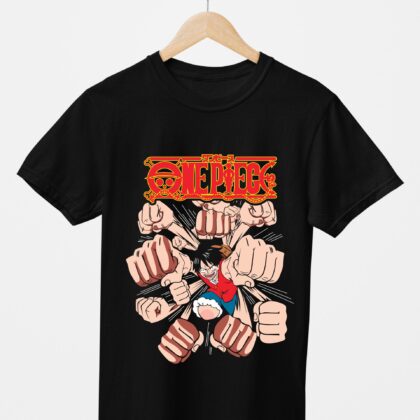 T-shirt Luffy Gomu Gomu One Piece — Attaques