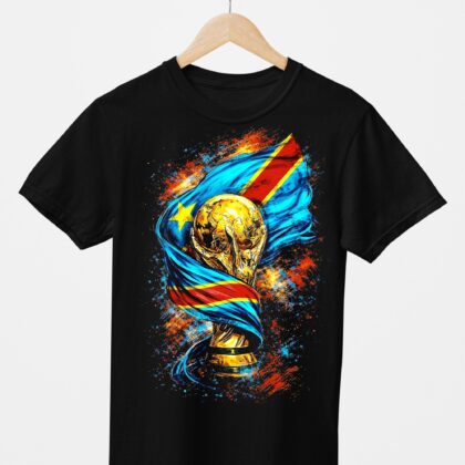 T-shirt floqué République Dominicaine Kongo – Édition CDM 2026