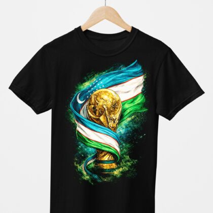 T-shirt floqué Ouzbékistan N°1 – Édition CDM 2026