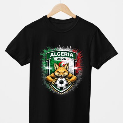 T-shirt floqué Écusson Algérie Édition Sport – Édition CDM 2026