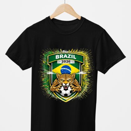 T-shirt floqué Écusson barazil Édition Sport – Édition CDM 2026