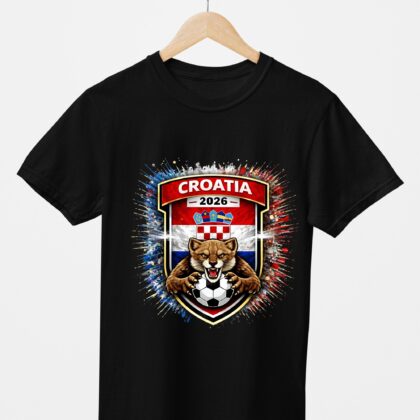 T-shirt floqué Écusson Croatie Édition Sport – Édition CDM 2026