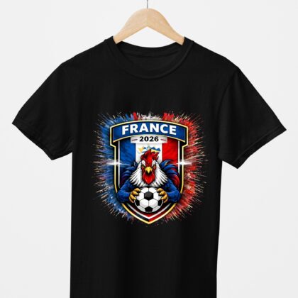 T-shirt floqué Écusson France Édition Sport – Édition CDM 2026