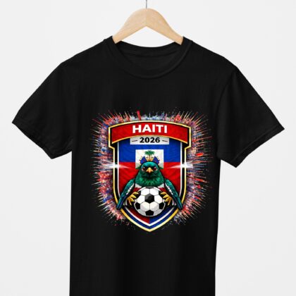 T-shirt floqué Écusson Haiti Édition Sport – Édition CDM 2026