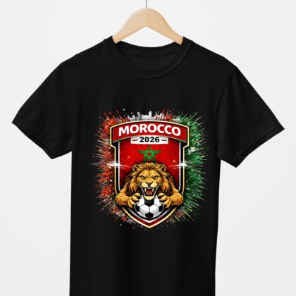 T-shirt floqué Écusson Morocoo Édition Sport – Édition CDM 2026