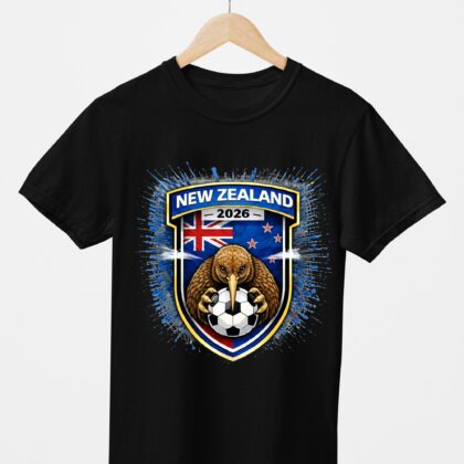 T-shirt floqué Écusson Nouvelle-Zélande Édition Sport – Édition CDM 2026