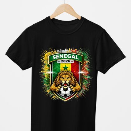 T-shirt floqué Écusson Sénégal Édition Sport – Édition CDM 2026