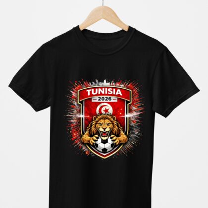 T-shirt floqué Écusson Tunisie Édition Sport – Édition CDM 2026