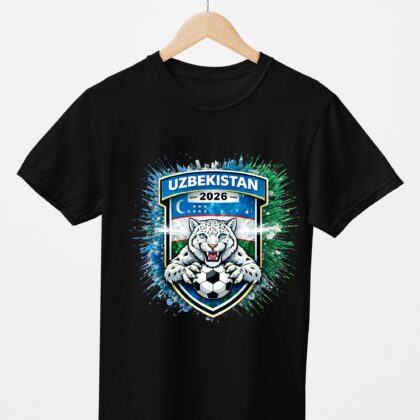T-shirt floqué Écusson Ouzbékistan Édition Sport – Édition CDM 2026
